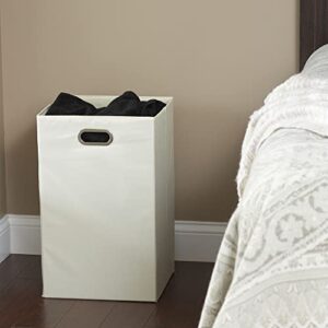 Household Essentials Folding Laundry Hamper, Natural