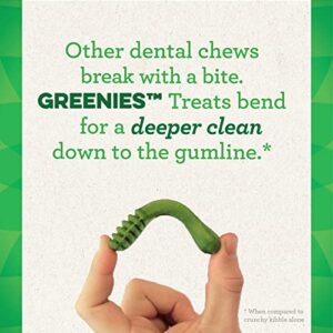 Greenies Teenie Natural Dog Dental Treats, Sweet Potato Flavor, 12 oz. Pack (43 Treats)