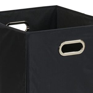 Household Essentials Folding Laundry Hamper, Black