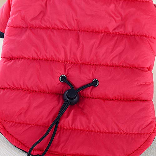 Dog Winter Clothes for Large Dogs Girl Pet Warm Down Cotton-Padded Jacket Costume Puppy Winter Clothe Hoodie Coats Puppy Sweaters for Small Dogs Teal