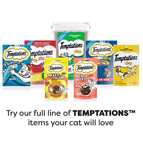 TEMPTATIONS Meaty MixUps with Chicken & Turkey Savory Cat Treats, 4.12 oz. Pouch