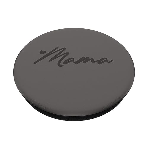 Gray Heart Mama PopSockets Standard PopGrip