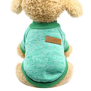 HonpraD Dog Pajamas Small and Pet Dog Puppy Classic Sweater Fleece Sweater Clothes Warm Sweater Winter Puppy Outfits for Small Dogs Girl Winter