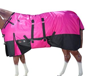 hilason 600d winter waterproof poly horse blanket belly wrap pink | horse blanket | horse turnout blanket | horse blankets for winter | waterproof turnout blankets for horses | blankets for horses