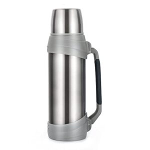 olerd 85oz large coffee thermoses for travel - insulated water jug classic vacuum bottle with plastic cup - 2.5l stainless steel vacuum insulated beverage bottle for hiking fishing