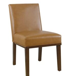 HomePop Kolbe Dining Chair - Carmel Faux Leather (Single Pack)