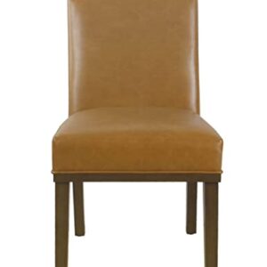 HomePop Kolbe Dining Chair - Carmel Faux Leather (Single Pack)