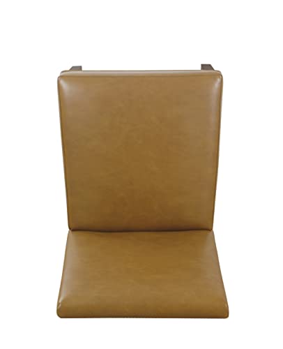 HomePop Kolbe Dining Chair - Carmel Faux Leather (Single Pack)