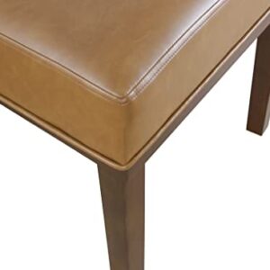 HomePop Kolbe Dining Chair - Carmel Faux Leather (Single Pack)