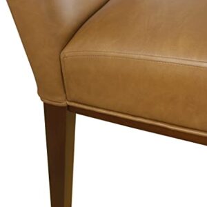 HomePop Kolbe Dining Chair - Carmel Faux Leather (Single Pack)