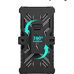 for Samsung Galaxy S20 FE Case: Rugged Belt Clip Holster Heavy Duty with Built-in Kickstand - Military Grade Protection Shockproof Cover for Galaxy S20 FE - Black