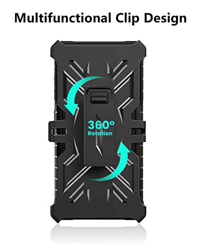 for Samsung Galaxy S20 FE Case: Rugged Belt Clip Holster Heavy Duty with Built-in Kickstand - Military Grade Protection Shockproof Cover for Galaxy S20 FE - Black