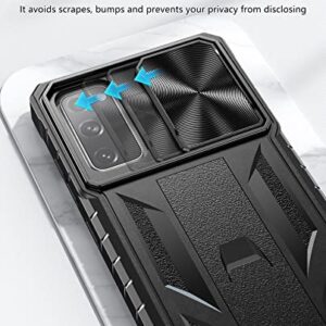 for Samsung Galaxy S20 FE Case: Rugged Belt Clip Holster Heavy Duty with Built-in Kickstand - Military Grade Protection Shockproof Cover for Galaxy S20 FE - Black