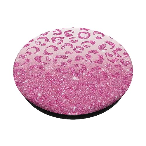 Pink Leopard Print - Pink Cheetah Print for Women & Girls PopSockets Swappable PopGrip