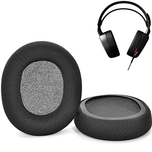 Arctis 3/5 / 7/9 Ear Pads Replacement Earpads Cushion Fabric Ear Cup Compatible with SteelSeries Arctis 3 / Arctis 5 / Arctis 7 Arctis 9 / Arctis 1 / Arctis pro Wireless Gaming Headset Headphone