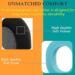 TaiZiChangQin SMH-1000 Upgrade Ear Pads Ear Cushions Replacement Compatible with Senal SMH-1000 SMH-1200 Monitor Headphone Black Velour Earpads