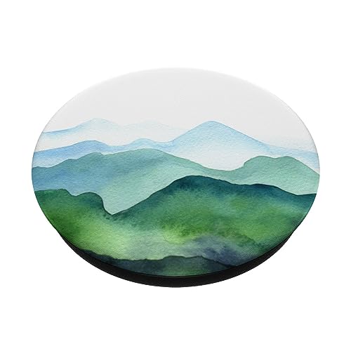 Mountains Watercolor PopSockets Standard PopGrip