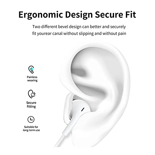 Togkun 2 Pack-Headphones Wired with Microphone Earbuds,in-Ear Earphones Built-in Call Control and Clear Audio Compatible with iPhone 6/6Plus/Android/iPad/MP3/Laptop and Most 3.5mm Plug Devices