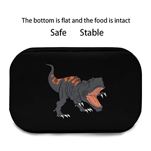 Dinosaur Printed Lunch Box Tote Bag with Handles and Shoulder Strap for Men Women Work Picnic