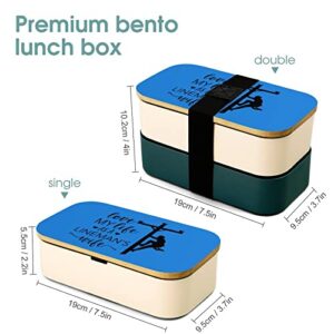 Lineman Wife Bento Lunch Box Leak-Proof Bento Box Food Containers with 2 Compartments for Offce Work Picnic Green-Style