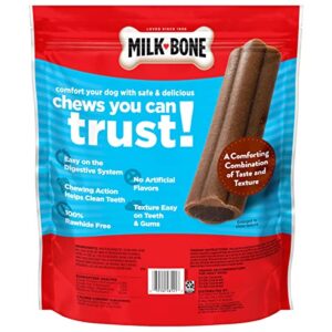 Milk-Bone Comfort Chews, Dog Treats with Unique Chewy Texture and Real Beef, 16 Chews