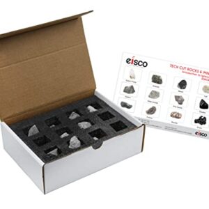 12 Piece Introduction to Igneous Rocks Kit - Includes 1" Specimens - Great for Geology Classrooms & Basic Field Testing Labs - Tech Cut Rocks by Eisco Labs