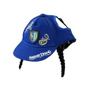 snoop doggie doggs deluxe pet baseball hat, halftime, x-small