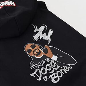 Snoop Doggie Doggs Deluxe Pet Hoodie, Throw a Dogg a Bone, Medium