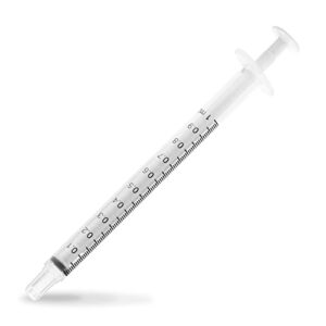 henry's healthy pets codan slip-tip o-ring syringes, 1 ml (3 pack)