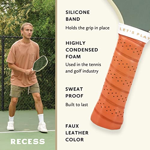 Recess Pickleball Paddles - USA Pickleball Association Approved Racket - with Honeycomb Core, Fiberglass Exterior, Canvas Covers, & Comfort Grip - Premium and Lightweight