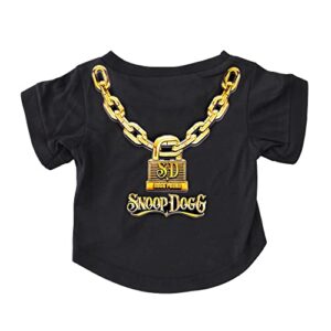 snoop doggie doggs deluxe pet t-shirt, off the chain, large