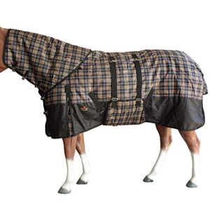 HILASON 1200D Waterproof Winter Horse Blanket Neck Cover Belly Wrap | Horse Blanket | Horse Turnout Blanket | Horse Blankets for Winter | Waterproof Turnout Blankets for Horses