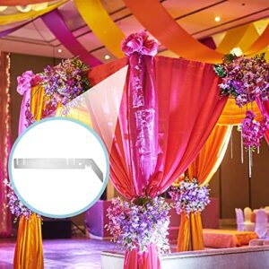 4 Pcs 9'' Double Crossbar Hanger Crossbar Valance Hanger for Backdrop Pipe Drape Stand Wedding