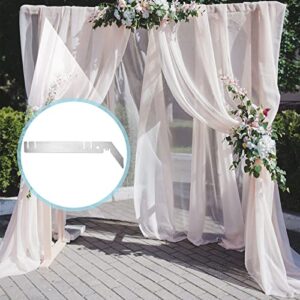 4 Pcs 9'' Double Crossbar Hanger Crossbar Valance Hanger for Backdrop Pipe Drape Stand Wedding