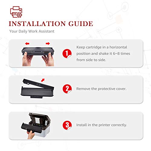 Toner Kingdom Compatible Toner Cartridge Replacement for Samsung MLT-D111S MLT111S D111S 111S 111L Toner Cartridges for Samsung M2020, M2020W SL-M2070W/FW M2022 M2070 M2024 M2026W M2070F ( 2 Black)