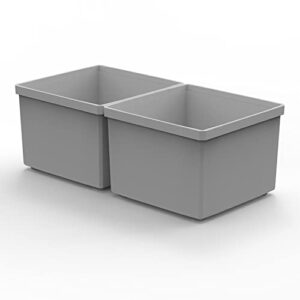 buzbe customizable internal bins (deep), no travel bins, prevents rust, organizer bins, drawer organizer, colony tackle box bins, 2x2d (deep)