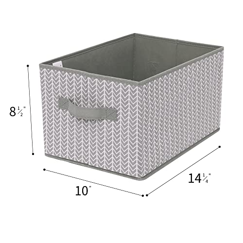 GRANNY SAYS Bundle of 3-Pack Decorative Storage Containers & 3-Pack Clothing Storage Bins with Lids