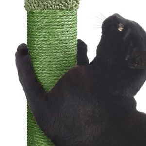 Topeakmart 42″ H Cactus Cat Tree, Cute Cat Tower w/Scratching Posts, Indoor Cat Furniture Cat Activity Center Play House w/Platform, Condo, Basket & Hanging Ball