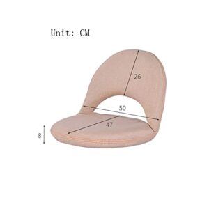 GYDJBD Lazy Sofa Tatami Folding Cushion Sofa Foldable Single Small Sofa Bed Living Room Esports Game Seat Home Chair (Color : Beige)