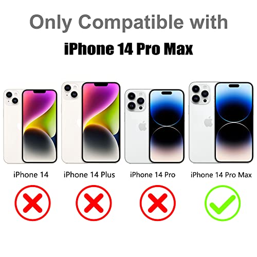 LSL iPhone 14 Pro Max Luxury Purple Case with Camera Protector & Clear TPU Shockproof Protective Logo View