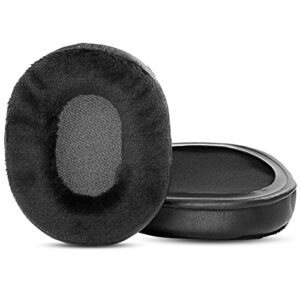 ydybzb upgrade ear pads memory foam cushion replacement compatible with david clark dc one-x pilot headphones ( black velour earpads )