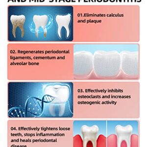 Dr. Glow Periodontal Disease Treatment Gum Tooth Paste for Early&Mid Periodontitis, Gingivitis Treatment Fluoride Free Toothpaste for Bleeding Gums, Periodontal Toothpaste Treatment for Loosen Teeth