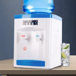 top loading countertop water dispenser, 5 gal countertop electric hot & cold water dispenser top loading table drinking machine for office home