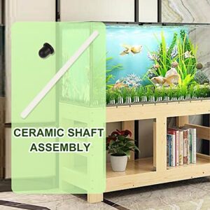 Ceramic Shaft Assembly Compatible with Fluval 304, 305, 404, 405 for Impellers w/Straight Fan Blades Only, A20066 External Filter Replacement Shaft