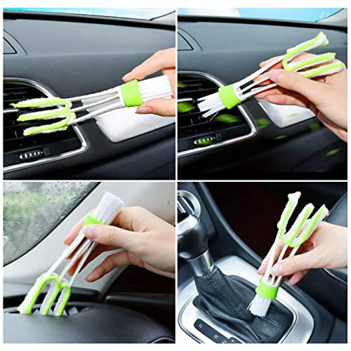 GDFYMI Car Detailing Brushes Set, Car Cleaning Supplies, Car Duster Interior, Car Interior Detailing Kit, Auto Detail Brushes Air Conditioner Brush for Cleaning Wheels, Exterior, Leather (12 Pieces)