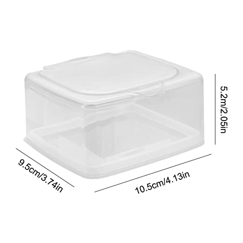 shangjia 4PCS Fridge Cheese Container, Cheese Slice Storage Box, Food Containers with Lids Airtight, Food Preservation Box for Onion Ginger Garlic Cheese Slices, Single