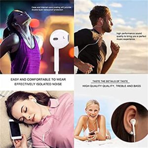 2 Pack -Apple Earbuds with Lightning Connector [Apple MFi Certified] iphone headphones (Built-in Microphone & Volume Control) Compatible with iPhone 13/SE/XR/XS/X/12/11/8/7/Plus Support All iOS System