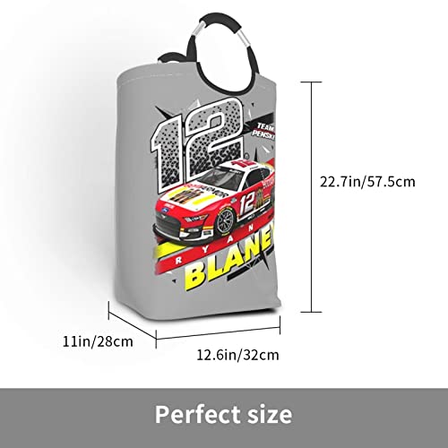 Ryan Blaney 12 Large Laundry Basket Laundry Hamper Bag Washing Bin Clothes Bag Collapsible Tall with Handles Waterproof Bathroom College Essentials Storage for College Dorm, Family
