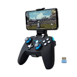 universal bluetooth mobile phone game controller - compatible with android and iphone apple arcade mfi games - gamepad joystick control for steam, macos, windows, ps3, ps4, switch, non-bluetooth pc, and tv box - includes usb 2.4g wireless receiver