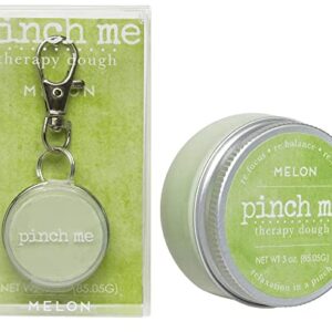 Pinch Me Therapy Dough Locket Combo - Holistic Aromatherapy Stress Relieving Putty – .3oz Clip-On Locket Scent + 3oz Dough Melon